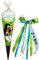 alles-meine.de GmbH Schultüte - Der kleine Maulwurf - Pauli - 85 cm - eckig - incl. individueller großer 3-D Effekt Schleife - mit Namen - Tüllabschluß - Zuckertüte - mit..