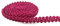 Yalulu 50 Meter Geflochten Drehkordel Borte aus Dekoband Zierband Geschenkband Spitzenborte Schnur Kordelband für Nähen Handwerk Hochzeit Kleidung Deko (Rose Red)