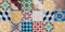 VINILIKO Alfombra de vinilo Hidráulica Vintage Tile 50x100 cm - Lavable Antideslizante - Vinilo para Cocina o Salón - Multicolor