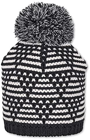Sterntaler Unisex Baby Strickmütze Dreieck Mütze, Schwarz, 53