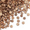 OLYCRAFT 428 Stück Natürliche Coconut Shell Rondelle Beads - Flache Runde Stränge Für Ohrring, Armband, Halskette, Schmuck DIY Craft Making - Kokosnuss Braun