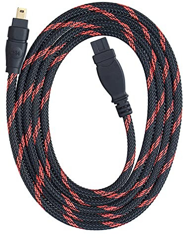 ezqnirk 1pcs 1.2m FireWire IEEE 1394 Línea 9pin a 4pin 400 a 800 DV Cable con cubierta