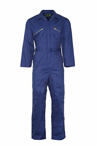 Champion Mens Classic Heavy Duty Cotton Twill Blend Boilersuit Overalls 1688 Royal Blue 44