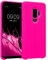kwmobile Cover per Samsung Galaxy S9 Plus Custodia - Back Case per Smartphone in Silicone TPU - Protezione Gommata - rosa shocking