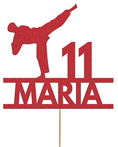Tortenaufsatz, Motiv: Karate, Kampfsport, Judo, Geburtstagskuchen, personalisierbar