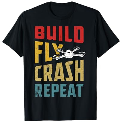 Drohne Tshirt für Quadcopter Drohnenpilot Drone Frauen T-Shirt