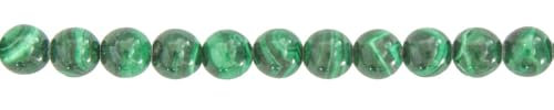 France Minéraux Fil Malachite - Pierres boules 6mm