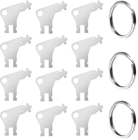 12 Stück Papierhandtuchspender Schlüssel Universal Papierhandtuchspender Ersatzschlüssel kompatibel mit Georgia Pacific Toilettenpapier und Toilettenpapierspender