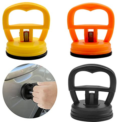 Auto Dent Saugnapf, Dent Abzieher, Saugheber Vakuumsauger, 3 Stück Schwerlast Dellenentfernung Vakuum Saugnapf Saug Heber für Auto Dellen, Handy, Glasscheiben, Laptop