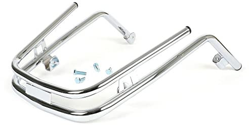 MOTO NOSTRA Stoßstange vorne Doppelrohr chrom kompatibel für Vespa PX80-200, LML Star, Stella Ersatz Sturzbügel Schutzbügel