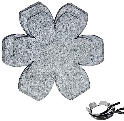 Pot and Pan Protectors, 6 Pack Pan Protectors in 3 Sizes, Pot Separator for Stacking, Anti-Slip Pan/Pot Dividers to Avoid Stratching or Marring, Protecting Pads for Glass/Ceramic Plates and Cookwares