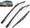 Scheibenwischer-Set for vorne und hinten, kompatibel mit Opel Corsa D 2006–2014, Windschutzscheibe, Windschutzscheibe, Fensterbürsten, 26 Zoll + 16 Zoll + 12 Zoll