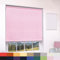 Deluxe Daylight Roller Blinds Light Filtering Premium Fabric Easy Fit Metal Brackets Bedroom Living Room Office Child Safe 160cm Length Trimmable Pink 120cm