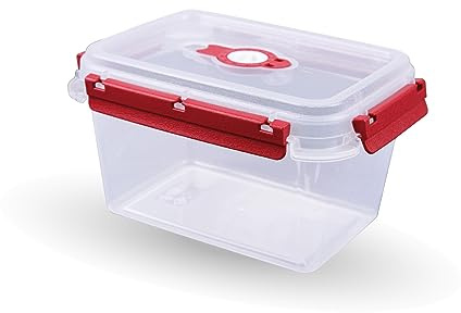 Bestlivings Frischhaltebox mit Deckel - Fresh System 1,5 Liter - Lunchbox - Rot