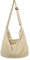 Makukke Umhängetasche Damen Handtasche, Cord Taschen Groß shopper Tote Bag schultertasche Casual Crossbody Bag für Schule Büro Arbeit Reisen Ausflug Einkauf,Beige Tasche