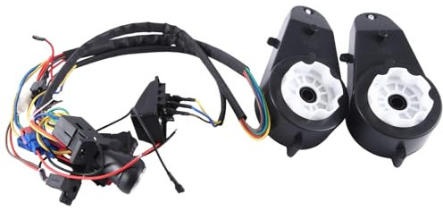 Graootoly Kinder Elektroauto DIY modifizierte Drähte und Schalter Kit, Kinder Elektroauto 4WD Ride on Spielzeug Teile mit Motor