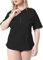 Halcurt UV Shirt Damen Übergröße Rash Guard Kurzarm 1/4 Zip UPF 50+ UV Schutz Badeshirt Schwimmshirt Schnell Trocknender Bademode 1X