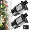 2 Pezzi Trasformatore Luci di Natale 31V 6W Alimentatore, 8 Modalità Presa a Intermittenza con Temporizzatore, IP44 Adattatore Luci Natale, Trasformatore Luci Natalizie per Luci Stringa Luci di Fate