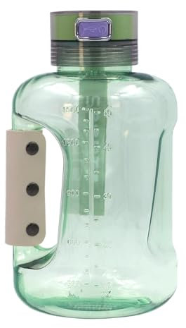 Generador de Hidrógeno 420 ML Portátil Ionizador Rico, Tecnología Pem Generador Hidrógeno Hidrógeno, Recargable USB Botella de Agua de Hidrógeno (1,5 L - Verde)