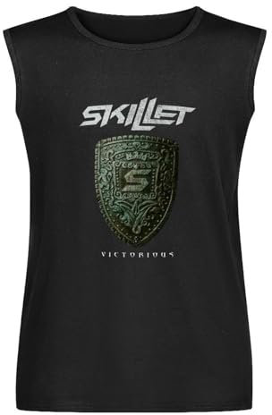 Skillet Victorious Mens T-Shirt Unisex Sleeveless Tops Black Vest Tank Tee L