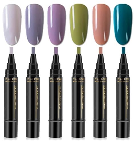 36 Color Nail Polish Gel Pen, 3 in 1 Gel Nail Polish Pen, No Need Base Coat, One Step Nail Gel Pen Soak Off,Nail Varnish Tools for Girls (Set 3)