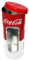 Spardose und Halter für Trinkhalme Coca Cola aus Metall, aufklappbar und wiederverwendbar, Farbe Rot, 23 x 8,5 cm, für Bar, Pub, Pizzeria und öffentliche Räume, zum Verkauf von Getränken