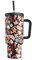 Meoky 40 oz Christmas Tumbler with Handle and Straw, Xmas Tumbler with Lid and Straw, Insulated Stainless Steel Travel Mug, 100% Leak-proof, Keeps Cold for 34 Hours (Gingerbread Joy)