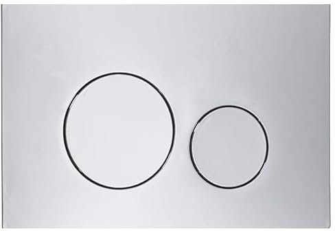 Chrome Circle Button Pneumatic Flush Plate
