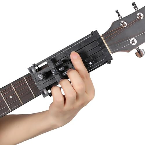 Gitarrenhilfsgerät, Akkordtrainer-Gitarre, Gitarrenakkord-Artefakt, Gitarren-Akkord-Trainer und Lernhilfe mit Diagramm für Familie, Anfänger, Kinder