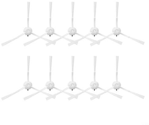 Puupaa Lot de 10 brosses latérales de rechange pour Ultenic pour T10 Pro, brosses latérales de robot de balayage, accessoires pour aspirateur