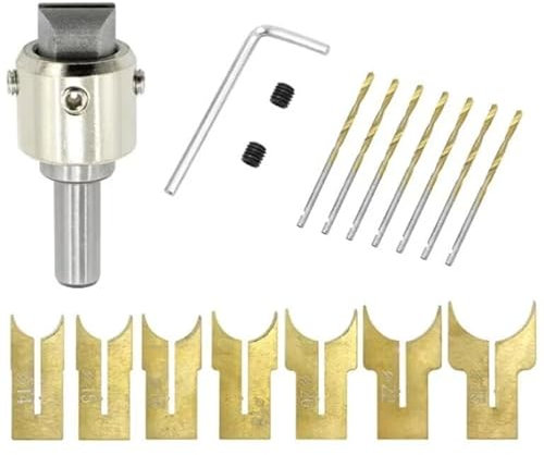 1 Set 14–25 mm Perlenbohrer, Hartmetall-Kugelblatt, Holzbearbeitung, Frässchneider, Formwerkzeug, Perlen, Oberfräser, Bohrer-Bit-Set