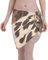 Damen-Badeanzug mit Kuhfell-Aufdruck, Wickelrock, Badeanzug, Chiffon, Schal, Strand-Sarong, Bikini-Abdeckung, Sarong-Rock, Strandtuch, Kopftuch und so weiter, Schwarz , One size