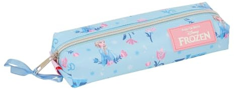 safta Frozen Ice Magic Federmäppchen, rechteckig, für Kinder, ideal für Kinder im Schulalter, bequem und vielseitig, Qualität und Widerstandsfähigkeit, 22 x 7 x 40 cm, hellblau, M, Casual