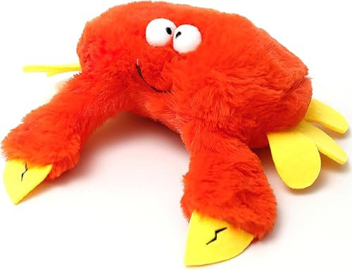 BomKra Interaktives Katzenspielzeug Vogel - Elektrisch Mit Katzenminze, Flatternd Mit Vogelruf, Wiederaufladbar, 3 Vibrationsmodi (Krabbe)