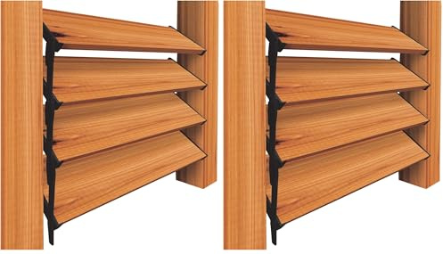 Nuvo Iron Stores persiennes et système d'obturation - Kit de matériel (conçu pour Une Utilisation jusqu'à 122 cm de Largeur) - LSB48 (Lot de 2)