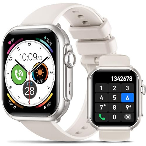 BANLVS Reloj Inteligente Hombre con Batería 1000mAh, 1.85'' AMOLED Smartwatch Hombre con Llamadas/120+ Modos Deportivos/5ATM Impermeable/SpO2/Pulsómetro/Sueño, Fitness Tracker para Android iOS, Gris