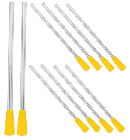 Yardwe 10stücke Metall-Triangel-schlägel Triangel-rhythmusinstrument Glockendreieck-schlägel Triangel-schlaginstrument Trommelschlägel
