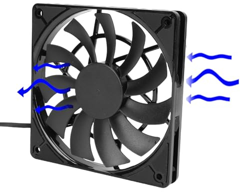 Gugxiom Ventilador de Refrigeración de PC Delgado de 120 Mm, Ventilador con Cubierta de CPU PWM de 4 Pines de 1800 RPM con Diseño de bajo Ruido de Doble Rodamiento para Flujo de Aire