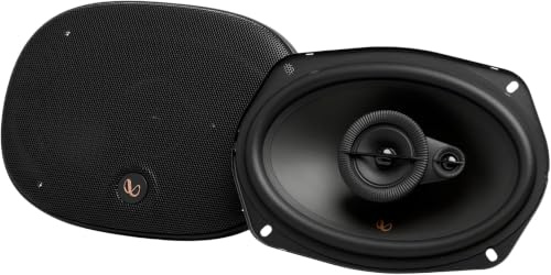 Infinity Alpha 693M 6 x 9 in / 15,2 x 22,9 cm Altoparlanti Auto 3 Vie | 65 W RMS / 195 W picco, 93 dB, 3 Ohm, 45 Hz-20 kHz - woofer Plus One, midrange, tweeter PEI e griglie per montaggio