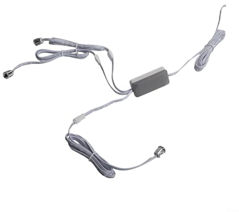 Interruttore della luce a LED con sensore per ante di armadietti, CC 12 V 24 V, con funzione automatica di accensione/spegnimento e controllo dell'illuminazione ad alta efficienza energetica per