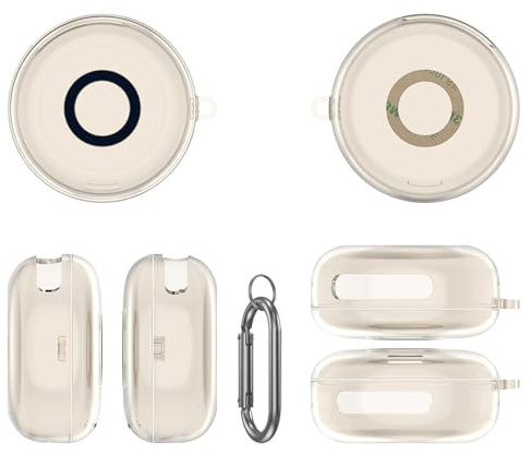 TPU Schutzhülle mit Karabiner, kratzfeste Abdeckung, stoßfeste Schutzhülle, kompatibel mit Anker Sleep A30 Earbuds