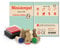 Stemplino Stempelset Geburts-Mix - 8 Ministempel aus Holz Plus Stempelkissen, Mini Stempel Set Mix