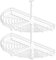 REJS Half Kitchen Cabinet 180 Degree Corner Carousel Storage System (White, Ø820)