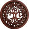 GURU SHOP Geschnitztes Wandbild Deko Wandrelief Tree of Life - Lebensbaum, Braun, 2x30x30 cm, Masken & Wandschmuck