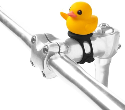 BONE Character Bike Domestique - Universelles Silikon Fahrrad-Accessoire für Lenkerdekoration, Wetterfest, Ideal für Lenker oder Vorbau, Entenfahrrad Dekoration (Patti Duck)