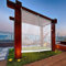 Persianas enrollables y estores Pérgola Al Aire Libre Shade Shade Blind, Clear Tarp Cortina Impermeable - Patio Resistente A La Intemperie Cortina Transparente Para Pergol(Size:Width 1.4M * 2.3M high)