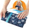 SunnyBay Small Microwave Heating Pad, Microwavable Versatile Cold/Heated Neck and Shoulder Wrap for Back Pain, Moist Heat Organic Cotton Fleece Pad with Flax Seed Filling, 6x11 Inches, Blue-Dandelion