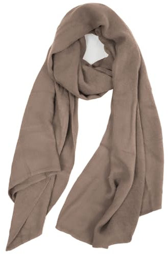 Van Der Rich ® - Schal Pashiminas Tücher Stolen - Damen (Uni-Taupe)