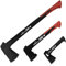 siwitec Axt Set - 450, 800 & 2500 Gramm Kopfgewicht, Spaltaxt für Holz, Beil zum Spalten, Camping & Survival, Mini Axt