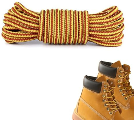 EOUIAV 1 Paia Lacci Rotondi per Scarponi, Stringhe Robuste e Resistenti ,Lacci per Scarpe Piatti Rotondi Laccio Resistente per Sneaker e Stivali, Diametro 4mm Lunghezze 150cm